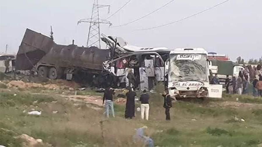 Жертвами ДТП с автобусами и бензовозом в Сирии стали 30 человек<br />
