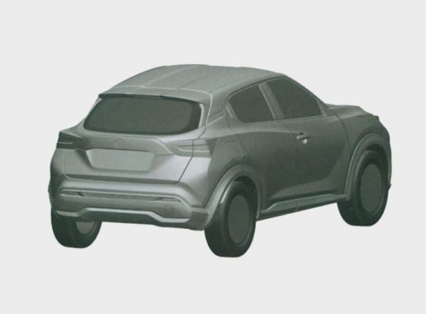 Новое поколение Nissan Juke запатентовали в России