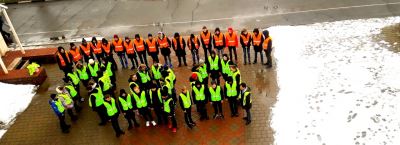 <br />
        Белгородские студенты призвали к соблюдению ПДД световозвращающей инсталляцией    