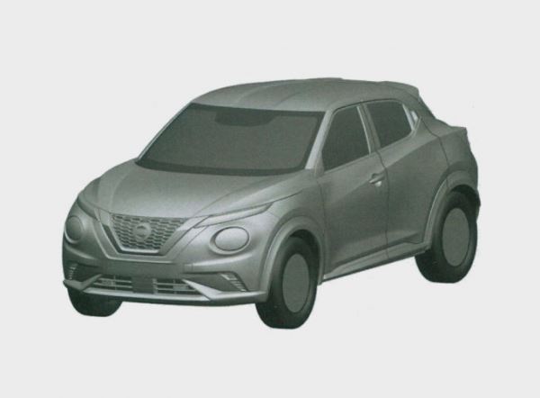 Новое поколение Nissan Juke запатентовали в России